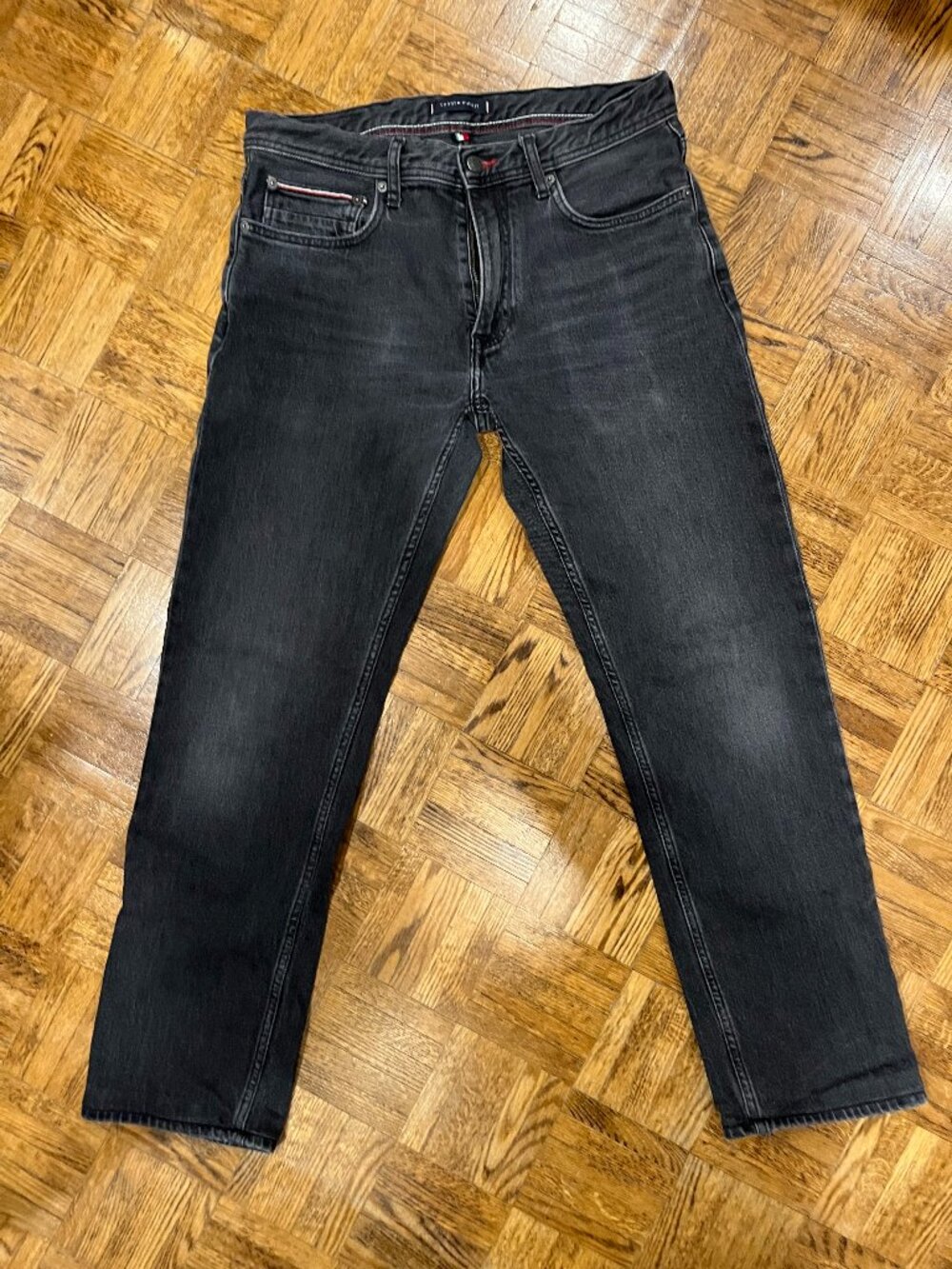 Tommy Hilfiger Mercer Regular Fit Jeans, Washed Black, sz 32